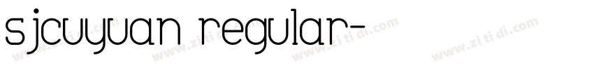 sjcuyuan regular字体转换